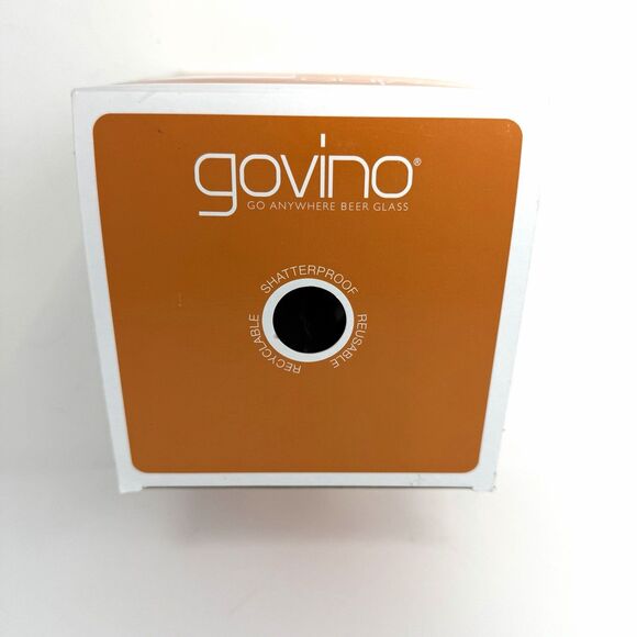 Set of 4 GOVINO Go Anywhere 16 oz Beer Glasses New in Package *Multiple Sets - Picture 6 of 9